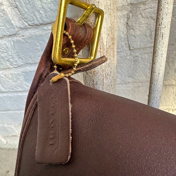 VINTAGE Coach 9951 Brown Leather Patricia's Legacy Flap Shoulder Bag - Picture 6 of 16